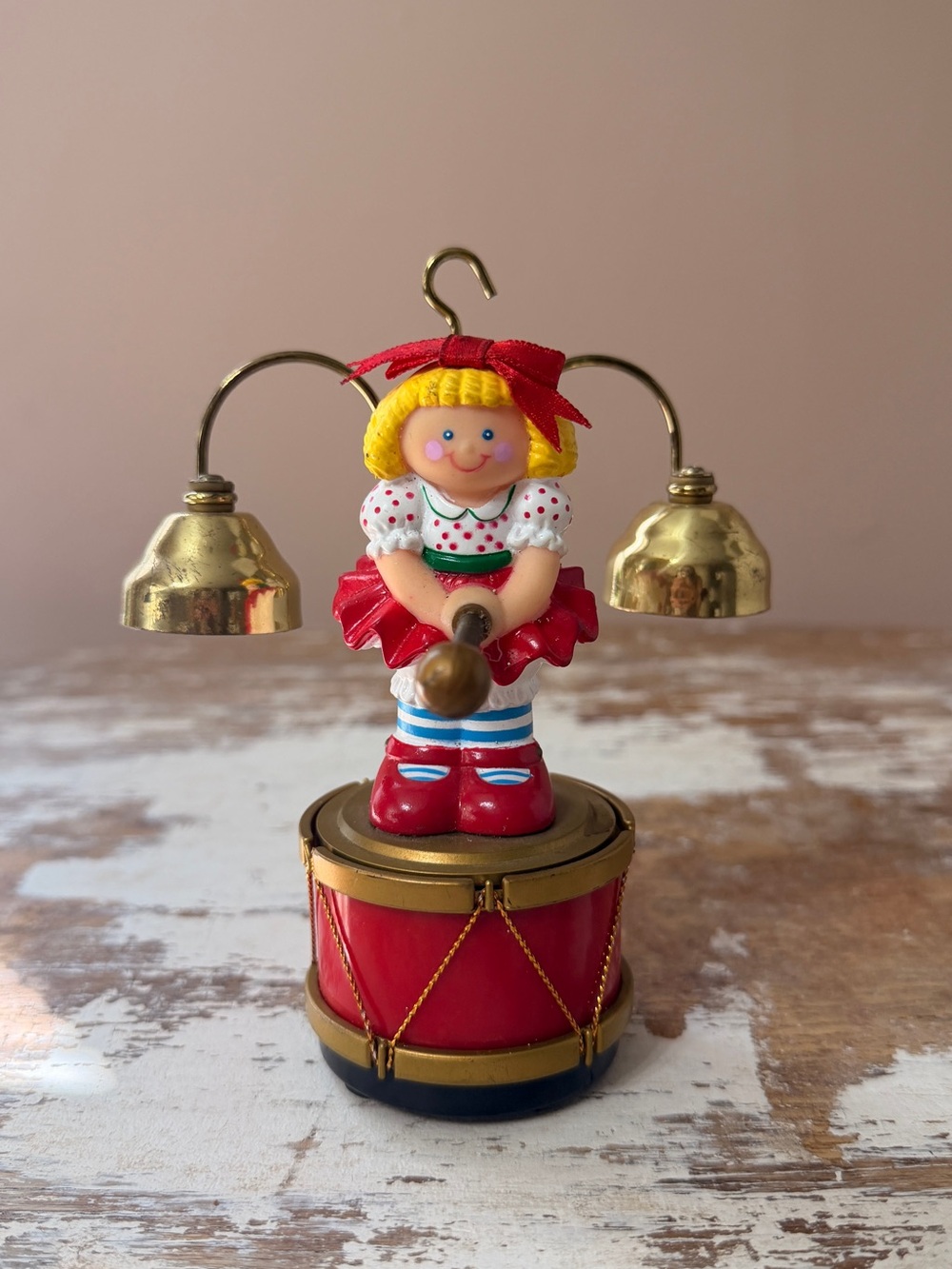 Drummer Girl Vintage Santa’s Marching Band